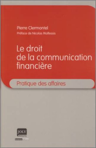 Le  droit de la communication financière