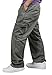 ChicNChic Men's Multi Pockets Relaxed Lightweight Workwear Chef Cargo Pants
