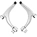 Front Lower Control Arm for Pontiac G6, Chevrolet Malibu, Saturn Aura, Both Driver & Passenger Side, Bushing and Ball Joint Assembly.