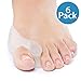 NatraCure Gel Big Toe Bunion Guards & Toe Spreaders - 1315-M RET6PK - (6 Pieces) - (For Pain Relief from Crooked Toes, Pressure, and Hallux Bunions)