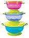 Smart Sprout Baby Bowls – Stay Put Suction Bowls Set with Snap Tight Lids - BPA Free, Lead Free, Phthalate Free - Stackable for Easy Storage – Microwave, Dishwasher and Freezer Safe