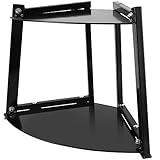 Kettlebell Rack – Sturdy, Modern 2 Tier Weight Rack & Small Corner Storage | 240LB Capacity – Durable Steel Frame & Shelves | Stand & Store Up to 6 Kettlebells (5-50LB)