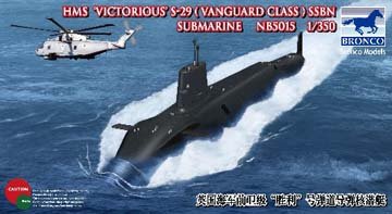 Bronco HMS Victorious S-29 (Vanguard Class) SSBN Submarine 1:350 Scale Military Model Kit