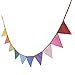 VORCOOL 10pcs Triangle Decoration Banner Flags Mother's Day Party Bunting Banners Polka Dotted