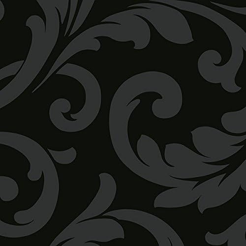 Patton Wallcovering VG26236P Black and White 2 Wallpaper /Black