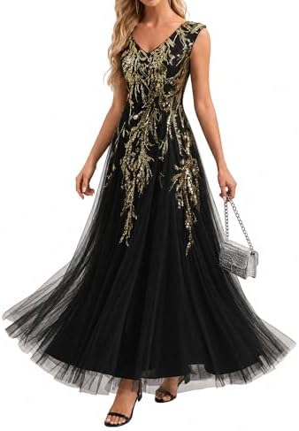 Amazon.com: Ai maria Women's Mother of The Bride Long Formal Party Prom  Dress with Cape Illusion Neck Lace Black : Clothing, Shoes & Jewelry