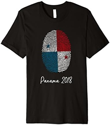 Panama Soccer Shirt 2018 Thumbprint Flag Design, Premium