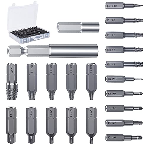 Gunpla 25Pcs Screw And Bolt Extractor Set, Hex Head Hand