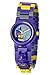 Lego Batman 8020844 Batgirl Kids Minifigure Link Buildable Watch | Purple/Yelow | Plastic | 25mm case Diameter| Analog Quartz | boy Girl | Official