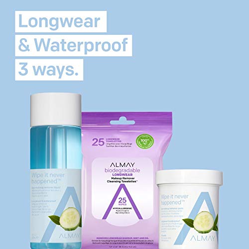 Almay Longwear & Waterproof Eye Makeup Remover Pads with Aloe