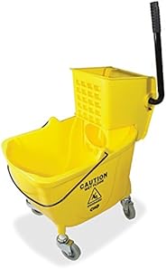 Genuine Joe GJO02347 Side Press Wringer Mop Bucket, Yellow
