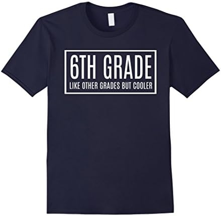 Mens 6th Grade Cool T-Shirt Small Navy