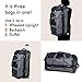 High Sierra AT3 Drop Bottom Upright Wheeled Rolling Duffel Bag, Graphite/Titanium/Spring, 32-Inch
