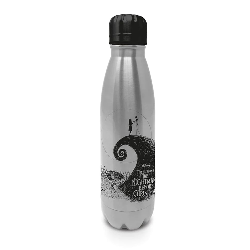 Pyramid International The Nightmare Before Christmas Metal Water Bottle - 540ml, Kids Official Merchandise
