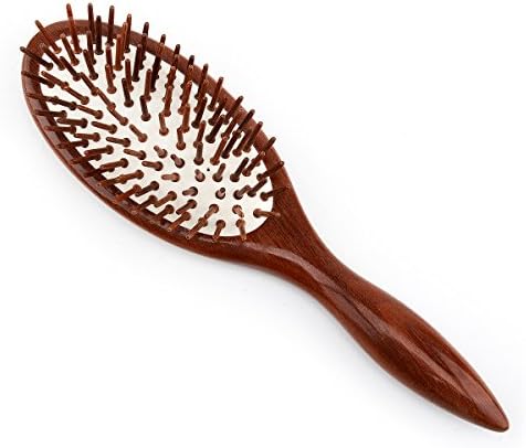 LZK Natural Sandalwood Hair Brush Massage Hair Comb