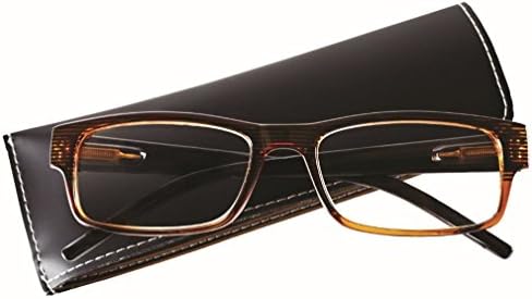 Cal Optix "Diesl Eye Brown" rectangular reading glasses +2.00