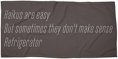 PENGPO Haikus Are Easy, But Sometimes... Beach/Bath Towel - 31"X 51"