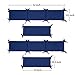 TILLYOU Cotton Collection Breathable Crib Bumper Pads for Standard Cribs Machine Washable Padded Crib Liner Set for Baby Boys Safe Bumper Guards Crib Rail Padding, 4 Piece, Royal Navy Blue
