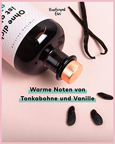 FLASCHENPOST GIN - Handmade Deutscher Premium Gin (1 x 0,5l) (Ohne dich ist alles Ginlos 0,5L) – Bild 6
