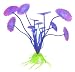 Umiwe(TM) Decoration Lifelike Purple Plastic Simulated Sea Plants/Marine Plants/Flora for Aquarium Fish Tank With Umiwe Accessory Peeler