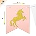 Wulagogo Unicorn Smash Cake Kit First Birthday One Banner Highchair Banner with Gold Glitter Unicorn One Cake Topper for Birthday Supplies Decorations