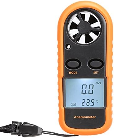 Nacy Digital Anemometer Wind Speed Meter Gauge Air Flow Velocity Measurement Handheld Thermometer with Backlight for Windsurfing Kite Flying Sailing Surfing Fishing