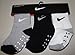 Nike Toddler Baby Non-Slip Socks 3 Pairs Size 12-24 Months Black, White/Grey & Grey/Black