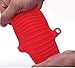 JCBIZ 2-Pack Silicone Oven Mitts Microwave Cooking Baking Tools Kitchen Accessory Pinch Grips Gloves Silicone Pot Holder Red