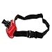 Fvstar Waist Rod Holder Plastic Fishing Rod Holder Adjustable Padded Waist Belts Fighting Boat Fishing Pole Belly Support Gimbal Pad,Red