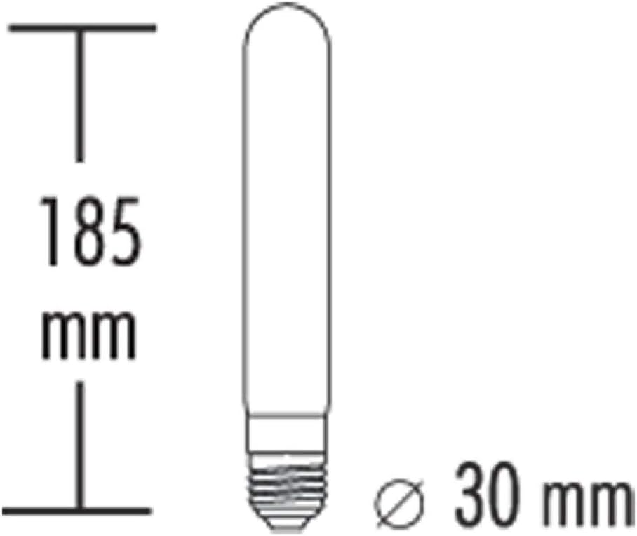 greenandco 10x Decorative LED Vintage Light Bulb, E27 T30 Amber, 10 Count (Pack of 1) - Image 5