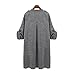 Women Cardigan,Haoricu Womens Open Front Trench Coat Long Cloak Jackets Overcoat Waterfall Cardigan (XXL, Gray)