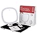 Miusco 7X Magnifying Lighted Mirror, 9 inch, Suction Mount