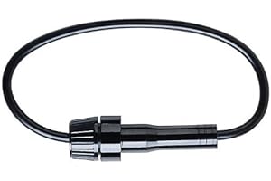 Bussmann HMK Black 30 A Glass Tube Fuse holder with Black #12 Wire Loop Leads, 1 Pack