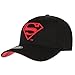 WITHMOONS Superman Shield Embroidery Cotton Baseball Cap AC3260 (Black, L)