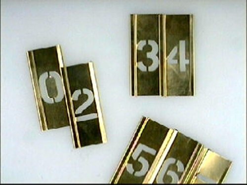 Stencils - Set Of Brass Locking - Letters 2In