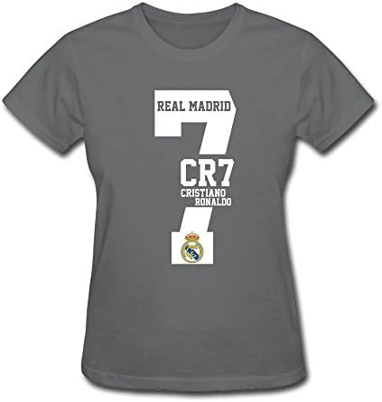 Hangdong Women's 2015 UEFA Real Madrid CR7 Cristiano Ronaldo Short Sleeve T-shirt