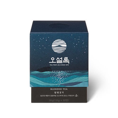 Osulloc Moon Walk Blended Organic Green Tea Pyramid 18g Korean Pear Flavor (1.8g x 10ea)