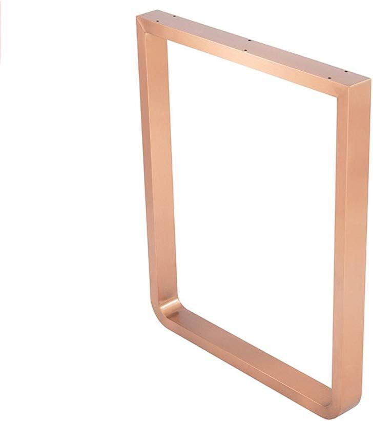 Rose gold stainless steel table leg bracket brushed metal bracket desk feet table legs bar table foot support column