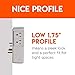 ECHOGEAR Wall Charger Surge Protector with 4 Pivoting AC Outlets & 2 USB Ports – 1080 Joules to Protect Gear & Increase Outlet Capacity