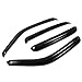 DNA MOTORING WVS-017 4pcs Window Vent Visor Deflector Rain Guard (Dark Smoke)
