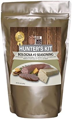 Hunter's Kit (Bologna 2 Seasoning, 32). Kit includes 1.38 lb. seasoning, 9 oz. binder flour, 1 0z. quick cure. Excellent for curing or preserving pork, beef and wild game meats.