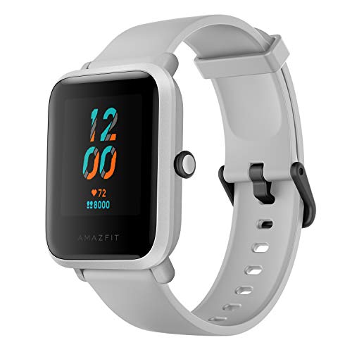 Huami Amazfit Bip S Smart Watch with Built -in GPS, Long Battery Life, Always-on Display, 5ATM Water Resistance (White R