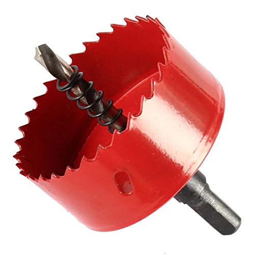 TOOLSTAR Bimetal Hole Saw, M42 HSS Hole Saw 55mm Bi-Metal Hole Saw Cutter Opener Drill Bit Hole Cutting Tool for Wood Aluminum Iron Sheet Pipe Plastic