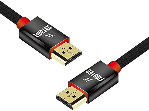 4K HDMI Cable 9 ft - FIRSTEC High Speed 18Gbps HDMI 2.0 Cable - 4K HDR, 3D, 2160P, 1080P, Ethernet - 28AWG Braided HDMI Cord - Audio Return(ARC) for UHD TV, Blu-ray Player, Xbox, PS4/3, PC, Apple TV