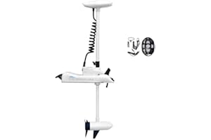 Zichen Haswing CaymanB Bow-Mount Trolling Motor with Wireless Remote Control - 55LBS Thrust, 48in. Shaft, for Fishing Boat in Freshwater & Saltwater