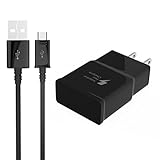 Hotbin Adaptive Fast Travel Wall Charger and 5 Feet Micro Data Sync Cable for Samsung Galaxy S3,S4,S6,S7 Edge Plus+; Note 2,4,5 (Black)