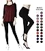Diravo Womens High Waisted Leggings Soft Athletic Tummy Control Pants for Running Workout Pants Black
