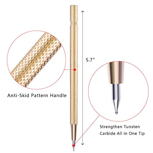 image for Anezus Glass Cutter Tool with 2-15mm Metal Handle Glass Cutter, Cut Re