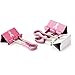 Officemate Breast Cancer Awareness Medium Easy Grip Binder Clips, Pack of 12, Pink/White (08905)