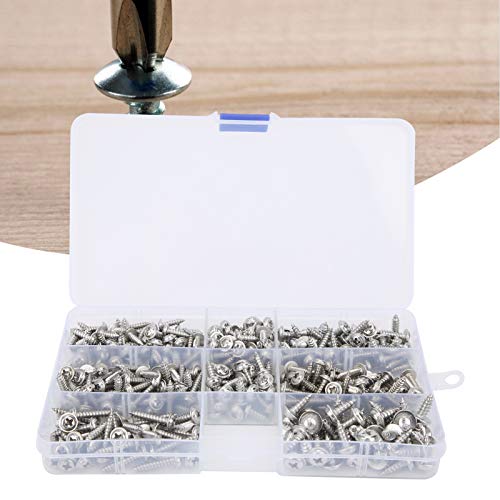340 Stück/Set Edelstahlschraube Befestigungsteile schrauben Selbstschneidende Schrauben Hardware Befestigungsteile… – Bild 6